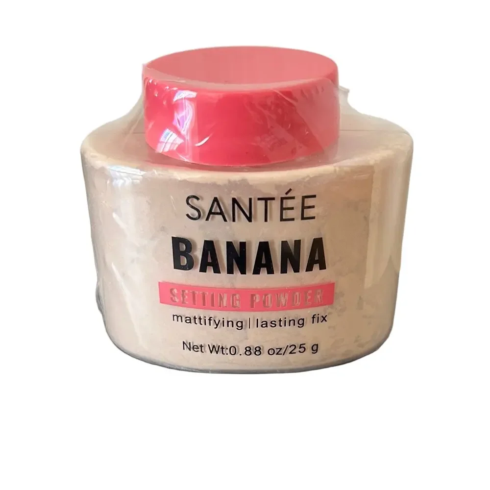 Santee Banana Setting Powder with Pink Lid New Sealed